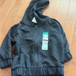 Garanimals Black Hooded Zip-Up Sweatshirt